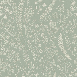 Dutch Wallcoverings Dutch Wallcoverings - Asperia- Astrid Trail groen/wit - A58702