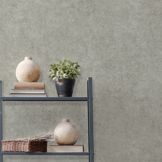 Dutch Wallcoverings Duch Wallcoverings - Couleurs II betonlook bruin - vliesbehang - 10m x 53cm - L693-08