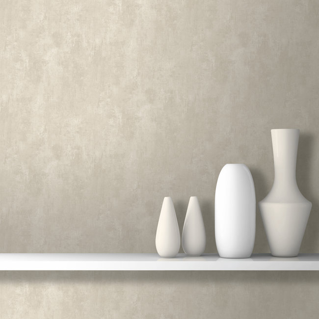Dutch Wallcoverings Duch Wallcoverings - Couleurs II uni betonlook beige - vliesbehang - 10m x 53cm - J743-17