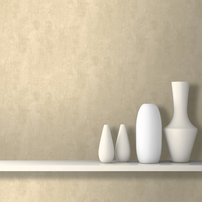 Dutch Wallcoverings Duch Wallcoverings - Couleurs II uni betonlook beige - vliesbehang - 10m x 53cm - J743-37