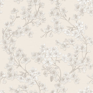 Dutch Wallcoverings Dutch Wallcoverings - Grace Cherry blossom silver - GR322201