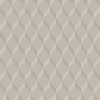 Dutch Wallcoverings Dutch Wallcoverings - Grace 3D stitched cube grey - GR322303