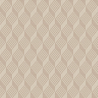 Dutch Wallcoverings Vliesbehang - Grace 3d stitched cube beige - GR322305