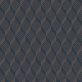 Dutch Wallcoverings Dutch Wallcoverings - Grace 3D stitched cube charcoal - GR322307