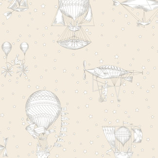 Dutch Wallcoverings Dutch Wallcoverings - Little Kids- Aeronefs beige - JR3003