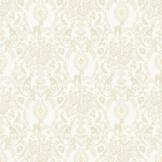 Dutch Wallcoverings Vliesbehang - Little Kids- Lapin beige/wit - JS3303