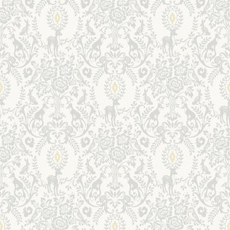 Dutch Wallcoverings Dutch Wallcoverings - Little Kids- Lapin grijs/wit - JS3311