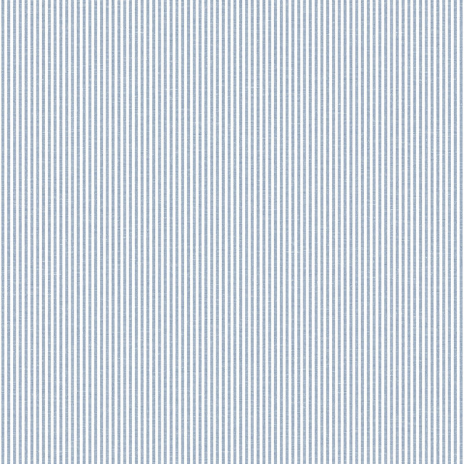 Dutch Wallcoverings Duch Wallcoverings - Little Kids- streepje blauw/wit - vliesbehang - 10m x 53cm - LL03076