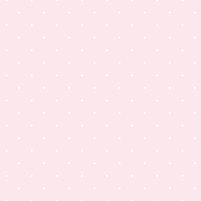 Dutch Wallcoverings Duch Wallcoverings - Little Kids- stippen roze/wit - vliesbehang - 10m x 53cm - LL04057