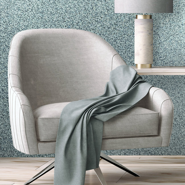 Dutch Wallcoverings Duch Wallcoverings - Loft- uni glitter groen - vliesbehang - 10m x 53cm - M415-11