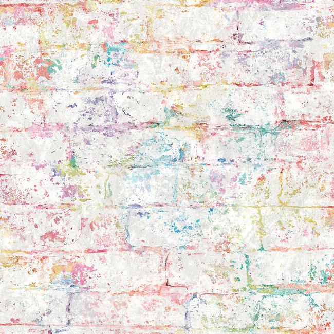 Dutch Wallcoverings Duch Wallcoverings - Loft- baksteen multicolor - vliesbehang - 10m x 53cm - M529-10