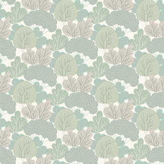 Dutch Wallcoverings Dutch Wallcoverings - My Kingdom- Leaves groen - A968-14