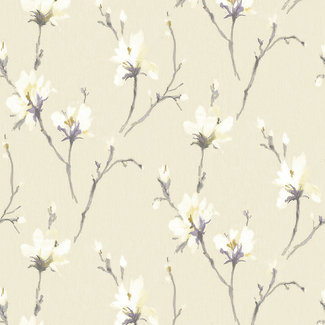 Dutch Wallcoverings FC Akira 70cmx9,14m bloem beige - AK1201