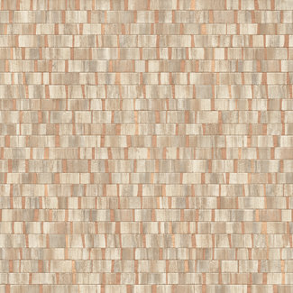 Dutch Wallcoverings FC Artisan Small Metallic Wood Copper  - 24925