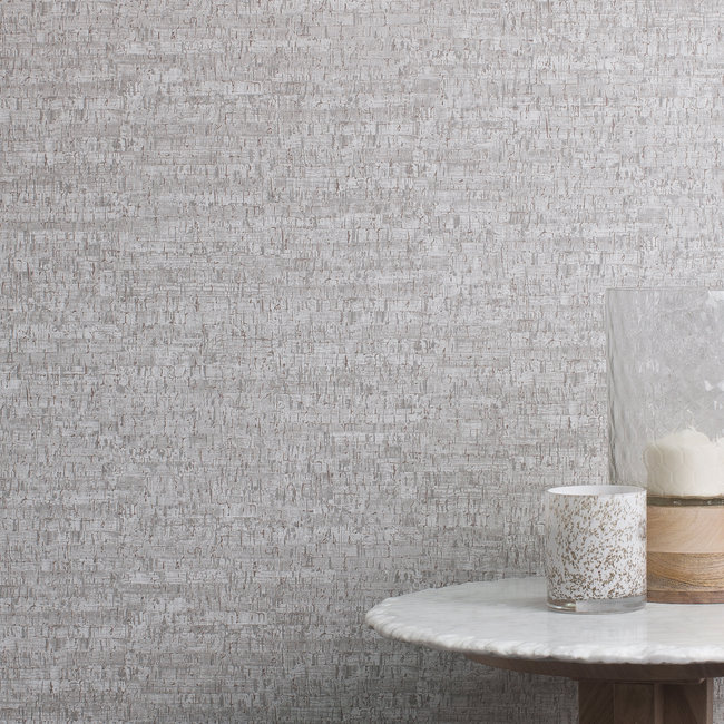 Dutch Wallcoverings FC Artisan Small Cork Grey  - vliesbehang - 10m x 53cm - 24934