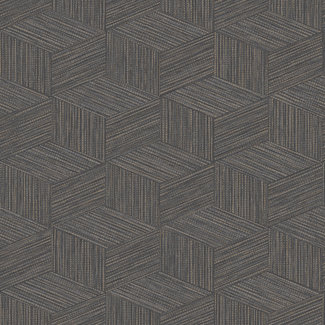 Dutch Wallcoverings FC Bakau- Bakau Charcoal - 65642