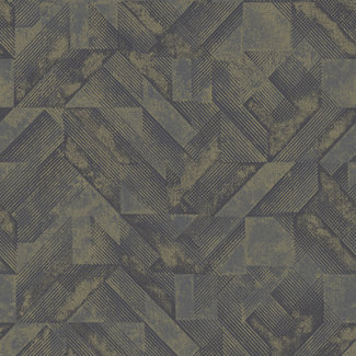 Dutch Wallcoverings FC Bakau- Huxley Navy/Gold - 65691