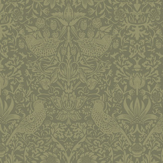 Dutch Wallcoverings FC British Heritage vogel groen - KT20704