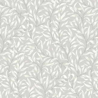 Dutch Wallcoverings FC British Heritage blaadjes grijs - KT20909