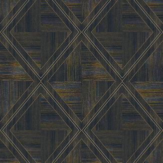 Dutch Wallcoverings FC Renzo dessin bruin/goud - RE4104