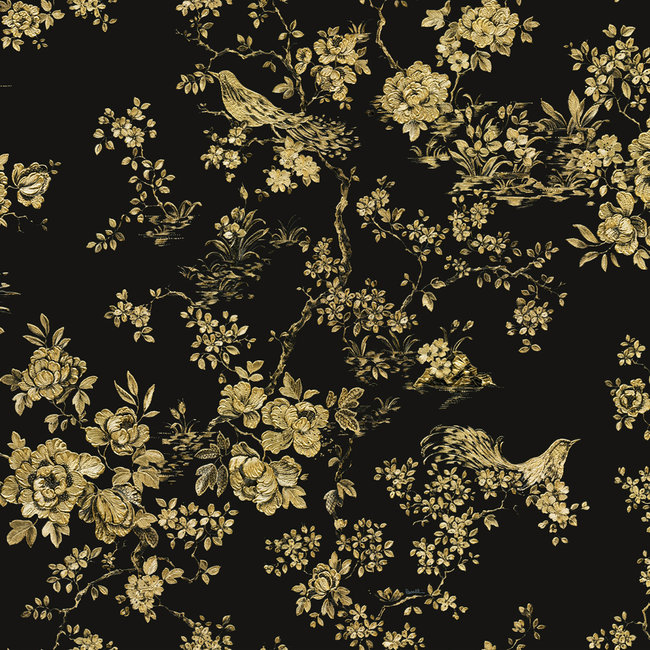 Sandalen opraken Indirect Roberto Cavalli 8 - bloem zwart/goud 19043 | HSDW.NL!
