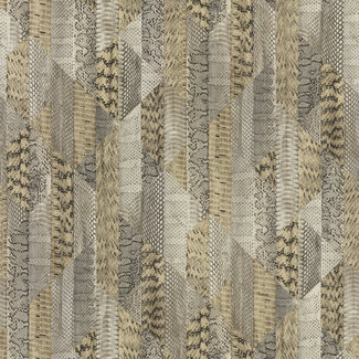 Dutch Wallcoverings Roberto Cavalli 8 - slang lichtgoud - 19065