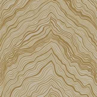 Dutch Wallcoverings Vliesbehang - FC Thom dessin beige/goud - TH9303