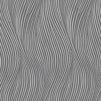 Dutch Wallcoverings Vliesbehang - FC Thom dessin grijs/zilver - TH9604