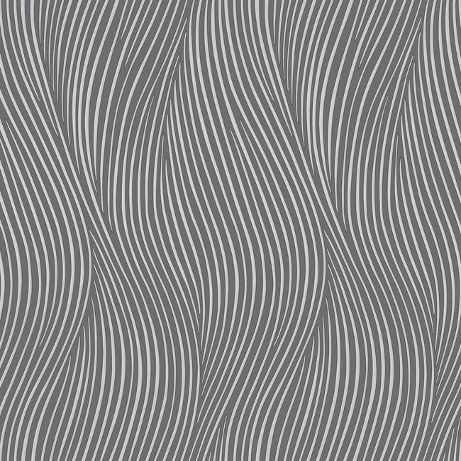 Dutch Wallcoverings FC Thom dessin grijs/zilver - vliesbehang - 10m x 53cm - TH9604