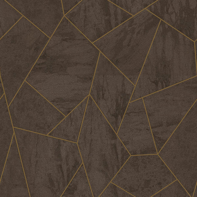 Dutch Wallcoverings FC Thom dessin bruin - vliesbehang - 10m x 53cm - TH9815