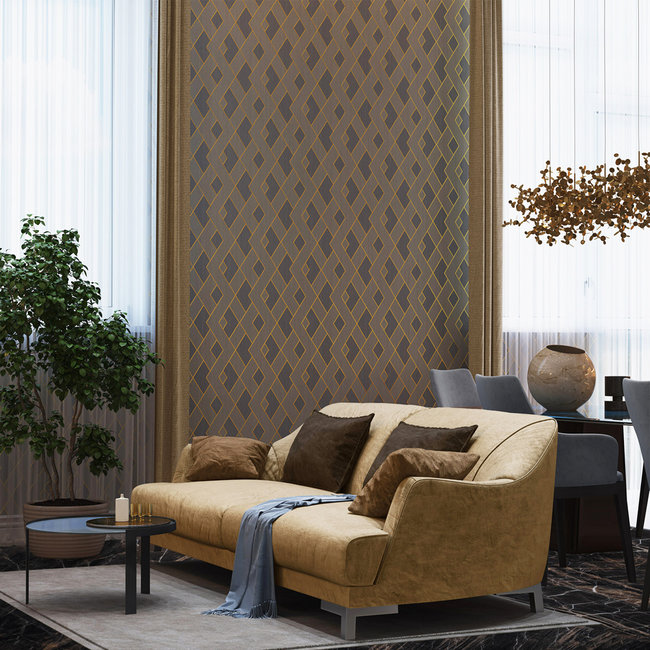 Dutch Wallcoverings FC Thom dessin wit - vliesbehang - 10m x 53cm - TH9701