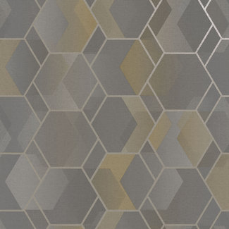 Dutch Wallcoverings Dutch Wallcoverings - FC Amazonia- Cassius Grey/Yellow - 91282