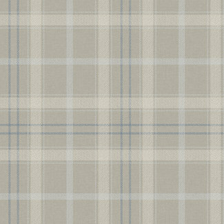 Dutch Wallcoverings Vliesbehang - FC Sauvage ruit beige/blauw - KT10218