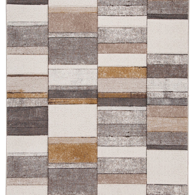 Dutch Living ABC Vloerkleed Ray E Grijs Beige 230x160cm 29996