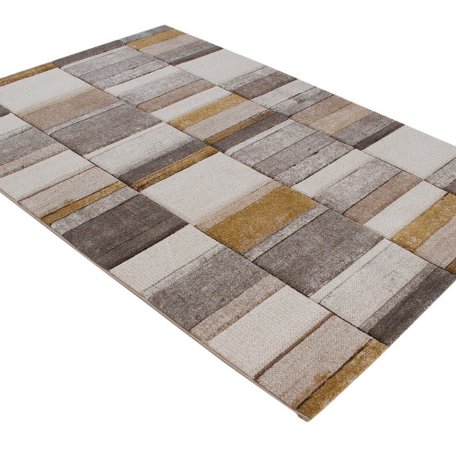 Dutch Living ABC Vloerkleed Ray E Grijs Beige 230x160cm 29996