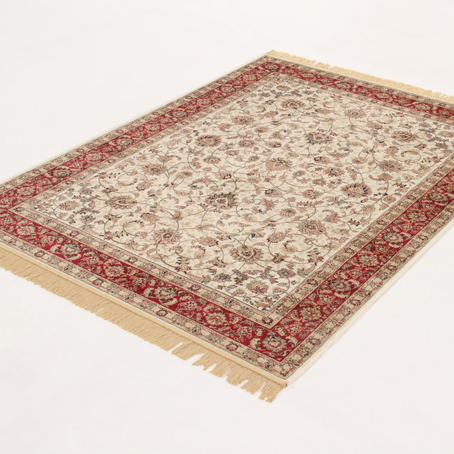 Dutch Living ABC Vloerkleed Farshian Hereke Ivoor/Rood 230x160cm 20851