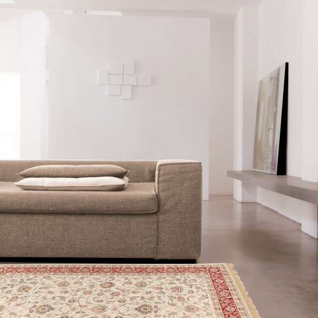 Dutch Living ABC Vloerkleed Farshian Hereke Ivoor/Rood 230x160cm 20851