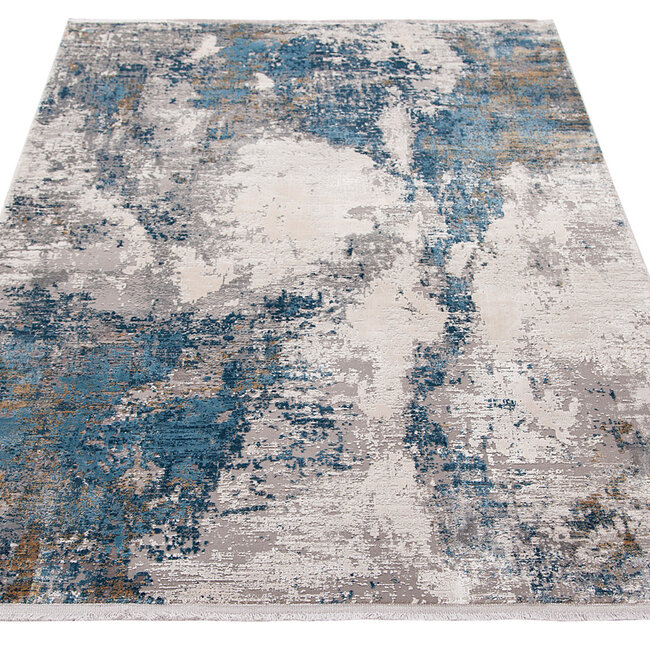 Dutch Living ABC Vloerkleed Kennedy Donkergrijs/Beige 230x160cm 29090