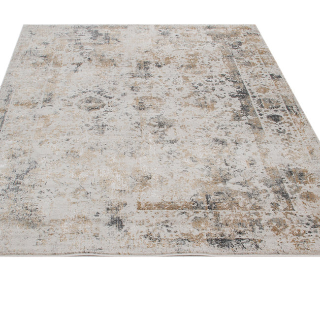 Dutch Living ABC Vloerkleed Monfort E Beige/Blauw 230x160cm 28817