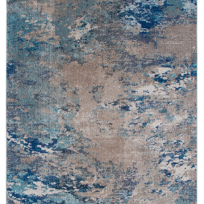 Dutch Living ABC Vloerkleed Soho 3 Ecru/Blue 160x230cm 33670