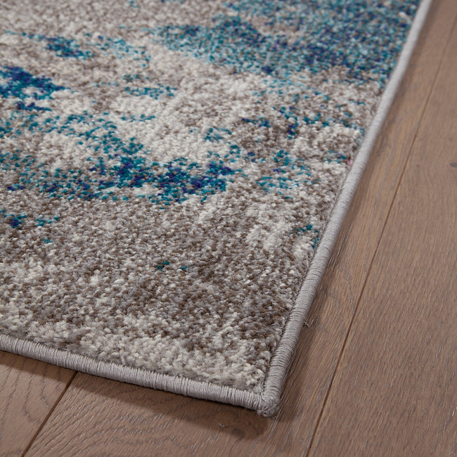 Dutch Living ABC Vloerkleed Soho 3 Ecru/Blue 160x230cm 33670