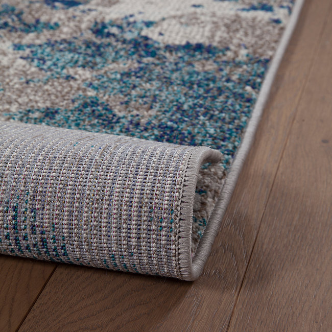 Dutch Living ABC Vloerkleed Soho 3 Ecru/Blue 160x230cm 33670