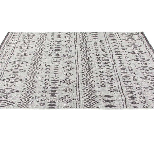 Dutch Living ABC Vloerkleed  Ethno 1 Grey 160x230cm
