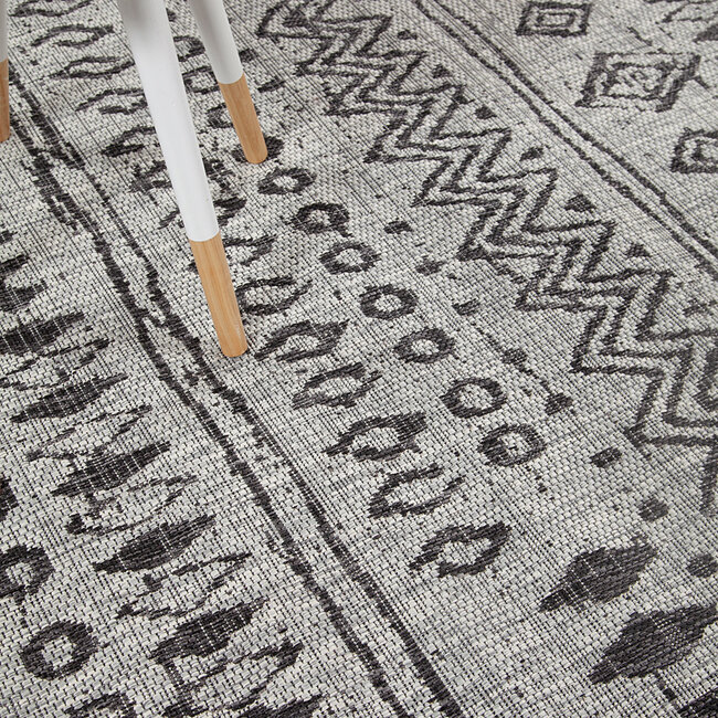 Dutch Living ABC Vloerkleed  Ethno 1 Grey 160x230cm