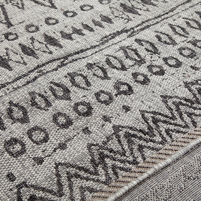 Dutch Living ABC Vloerkleed  Ethno 1 Grey 160x230cm