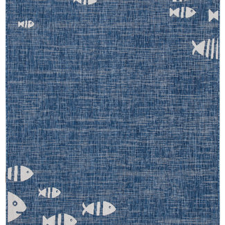 Dutch Living ABC Vloerkleed  Marine 2 Blue 160x230cm