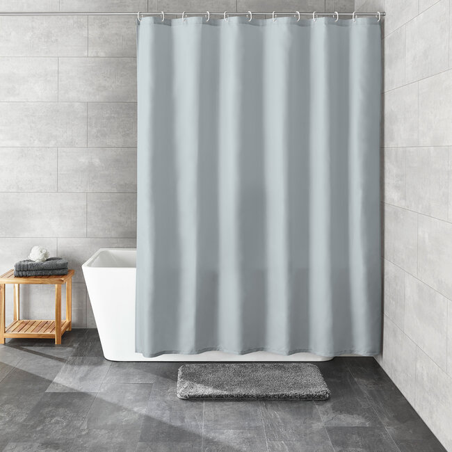 Kleine Wolke Douchegordijn Rica grijs 180x200cm