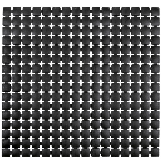 Kleine Wolke Antislip douchemat Gatty zwart 54x54cm