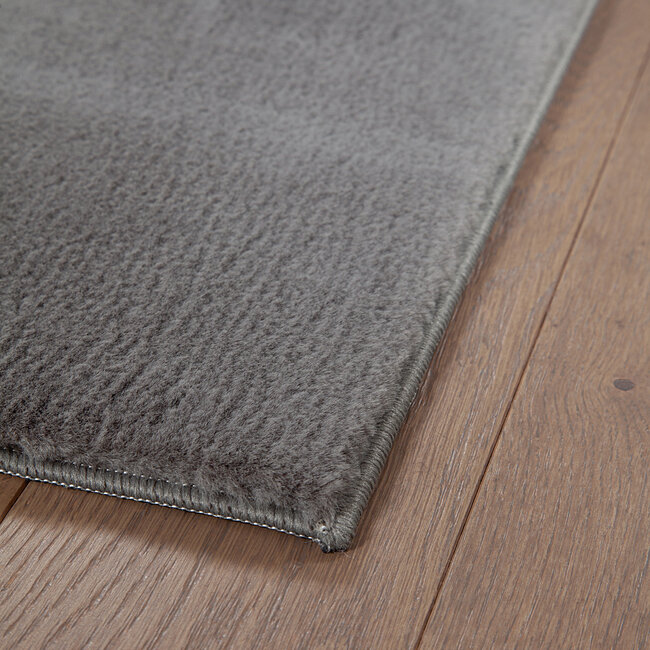 Dutch Lifestyle New Touch Donkergrijs - Polyester - Vloerkleed - Grijs