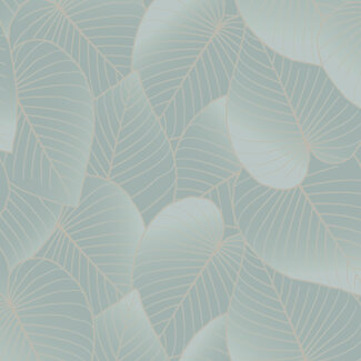 Dutch Wallcoverings Vliesbehang - Botanique- Big Leaves groen - B212-14